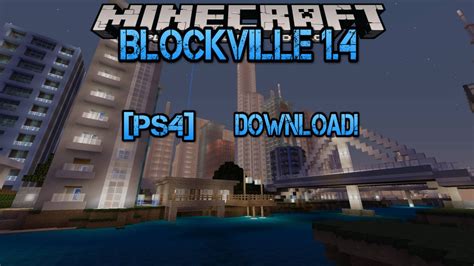 Minecraft Ps4 Blockville City 14 Ps4 Minecraft Map