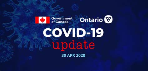April 30th Update From Federal And Provincial Governments