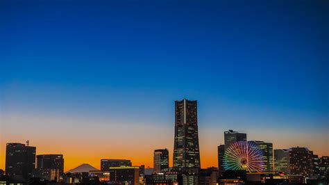 Yokohama Japan At Dawn 3840 X 2160 Wallpaper