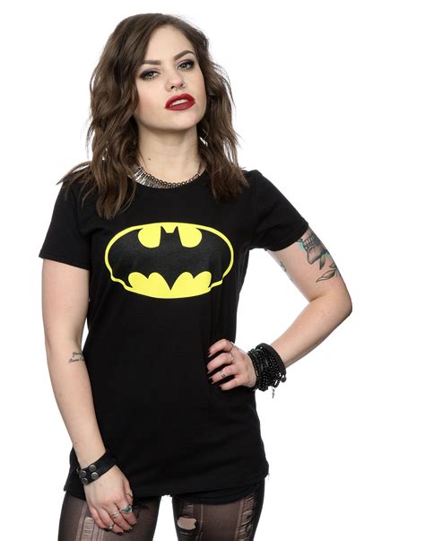Dc Comics Womens Batman Logo T Shirt Ebay