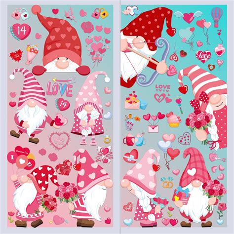 Amazon 9 hojas de decoración del día de San Valentín 105