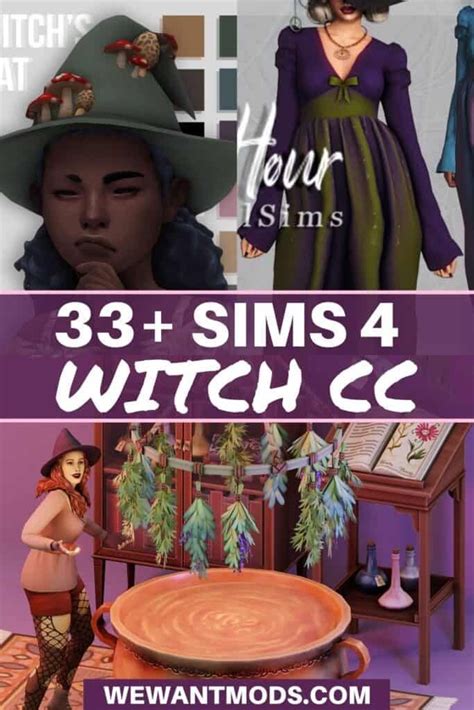 45 Sims 4 Witch Cc Mystical Makeovers For Magical Sims We Want Mods