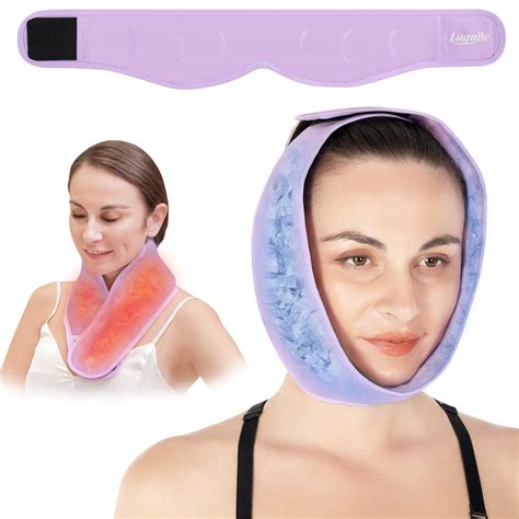 Luguiic Face Ice Pack Adjustable Hot And Cold Face Wrap For Wisdom