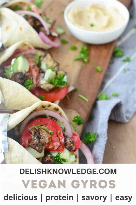 Vegan Eggplant Gyros Recipe Delish Knowledge