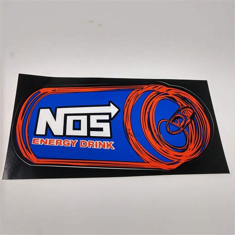 2009 Nos Energy Drink Decal 95 X 5 Pair Etsy