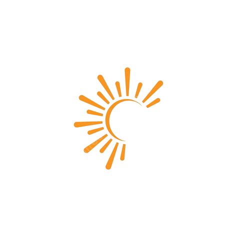 Vector Icon Logo Template Sun Sunbeam Heat Icon Vector Sunbeam Heat