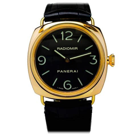 Panerai Yellow Gold Radiomir Pam 231 Wristwatch At 1stdibs Polerouter