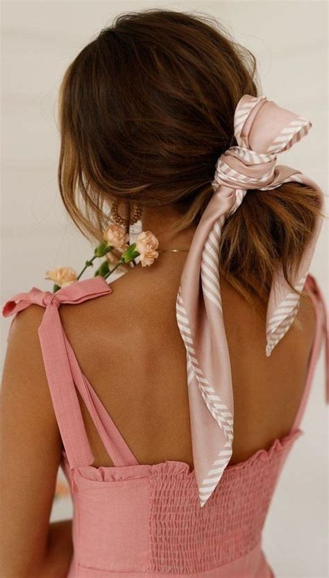 Accessories Hair Haar Accesoires Silk Scarf Sjaaltje Zijde Roze Pink Rose