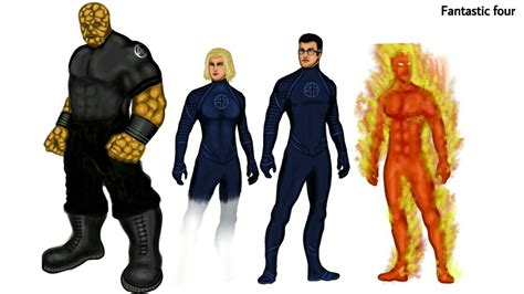 Fantastic Four Costumes Redesigned By Drpcsarker On Deviantart