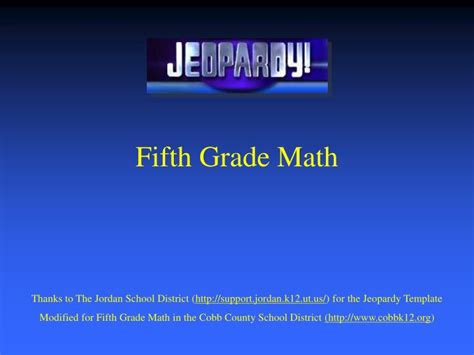 Ppt Fifth Grade Math Powerpoint Presentation Free Download Id4815369