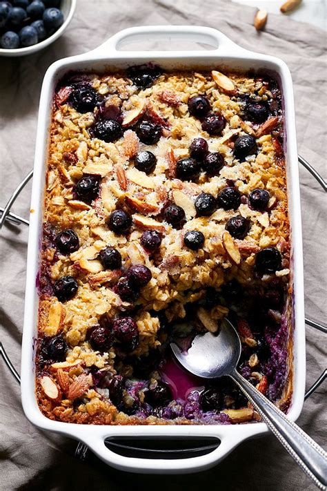 Baked Blueberry Oatmeal Recipe Eatwell101