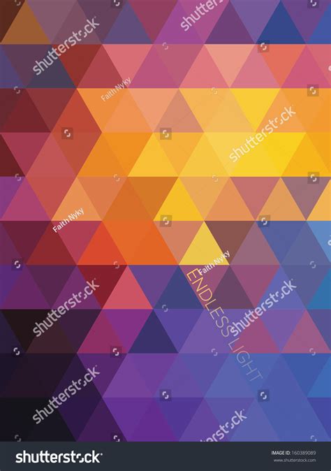 Colored Abstract Geometric Triangles Background Stock Vector 160389089