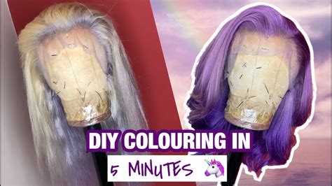 Diy Purple Ombre Hair Tutorial Series Part 1 Colouring In 5 Minutes