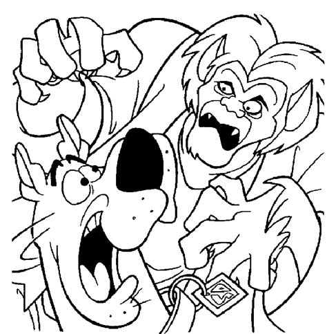 Monster Spooky Halloween Coloring Pages For Kids Hallowen