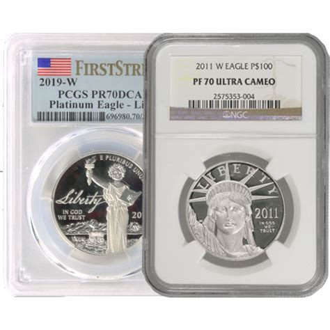 1 Oz Proof American Platinum Eagle Coin Pcgs Pr69 Dcam Random Year