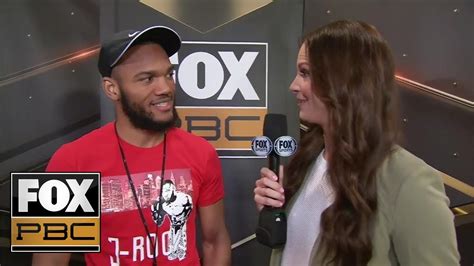 julian williams talks with heidi androl before press conference interview pbc on fox youtube
