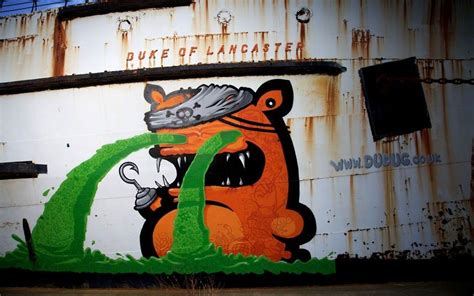 Neglected Duke Of Lancaster Cruise Liner Turned Into Graffiti Street