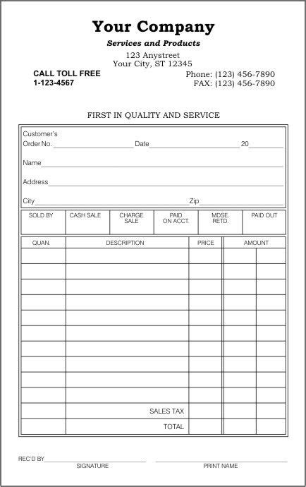 Sales Receipt 2 Invoice Template Word Free Receipt Template Invoice