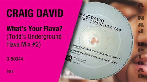 Craig David Whats Your Flava Todds Underground Flava Mix 2 Youtube