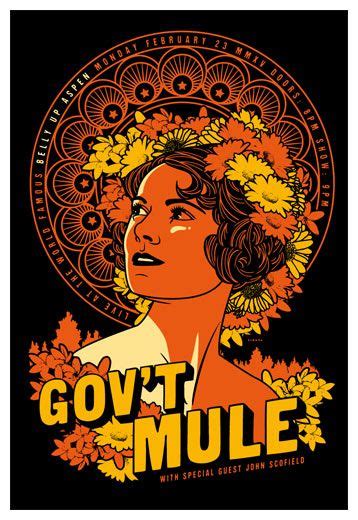 Check out the mule poster below. Scrojo Gov't Mule Poster | Concert posters, Graphic design posters, Gov't mule