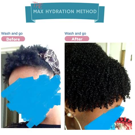 Max Hydration Method Before And After Wash And Go Testimony Pics