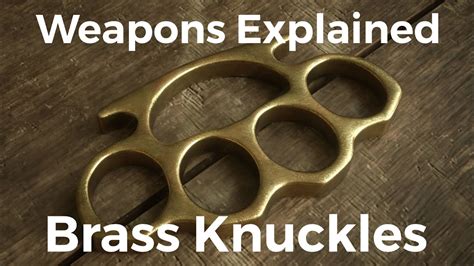 Mafias Weapon Of Choice Brass Knuckles Explained Youtube