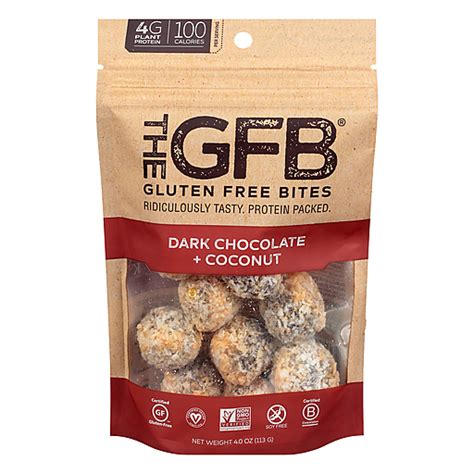 The Gfb Gluten Free Dark Chocolate Coconut Bites Oz Bars