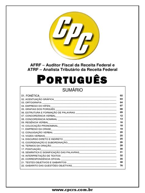 Apostila Português Para Concurso 12012014 1pdf Tempo Gramatical