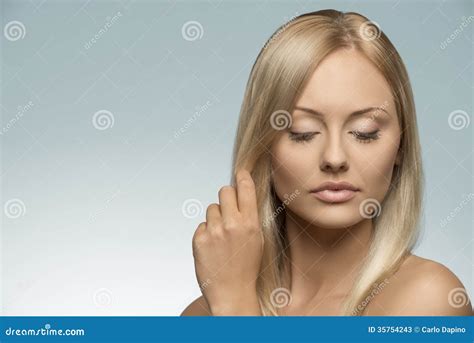 Pretty Woman With Pure Skin Stock Image Image Of Natural Pretty