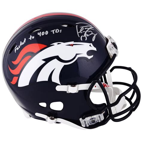 Peyton Manning Denver Broncos Autographed Riddell Revolution Helmet