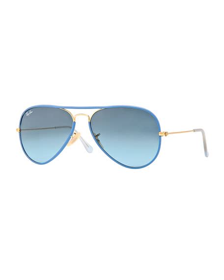 Ray Ban Aviator Gradient Sunglasses Blue