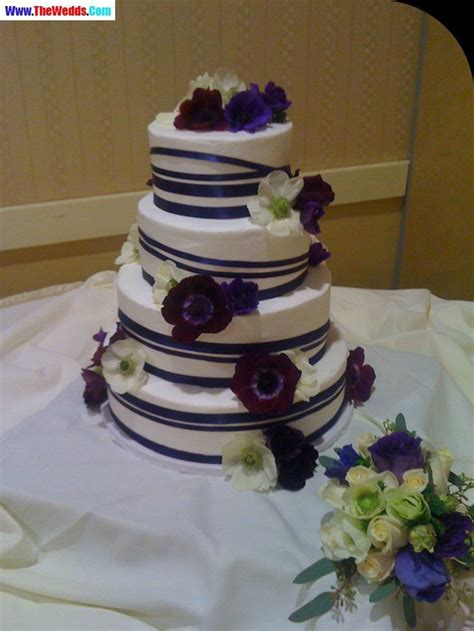 Newlyweds are a popular focus in a wedding, but they're not the only focus. purple safeway wedding cakes | Wedding cakes, Cake