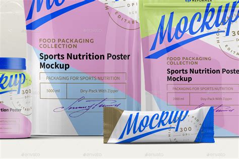 Sports Nutrition Poster Mock Up Graphics Graphicriver