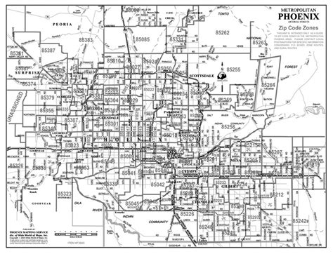 Zip Code Map Of Phoenix United States Map