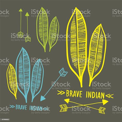 Doodle Indian Signs Stock Illustration Download Image Now 2015