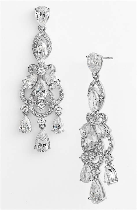 Crystal Chandelier Earrings Elizabeth Anne Designs The Wedding Blog