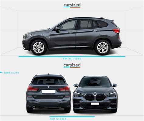 Bmw X1 2015 2022 Dimensions Front View