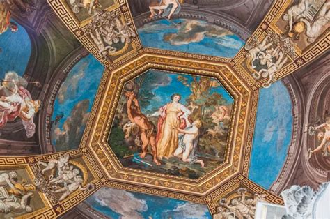 Angel Fighting Demon Painting Vatican Museum Painted Dome Angels
