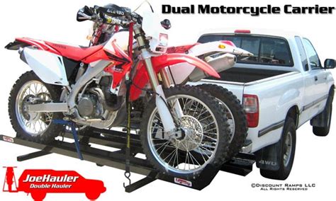Extra wide 1000lb double dirtbike 2 class 3 & 4 tow hitch mount carrier rack for suvs, vans, or trucks with camper shells. Pin by John on RV | Pinterest