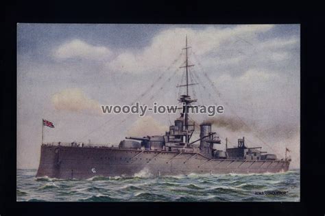 Nb0162 Royal Navy Warship Hms Conqueror Our Ironclads Tucks