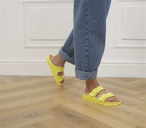 Birkenstock Arizona Two Strap Sandals Vibrant Yellow Eva Sandals