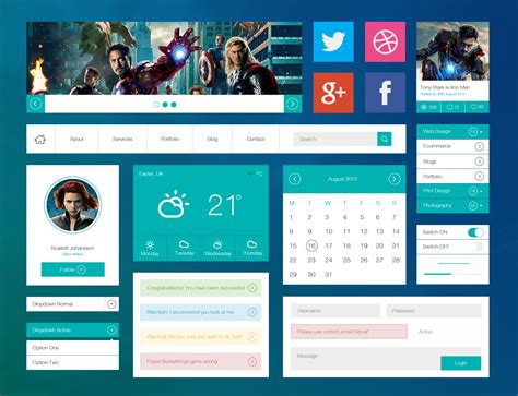 This provides an organic interaction between. Avengers Flat UI Kit