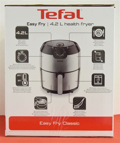 In case of professional use, inappropriate use or failure to comply with the instructions, the manufacturer accepts no responsibility and the guarantee does not apply. Tefal EY201D Easy Fry Classic + Heißluft-Fritteuse ...