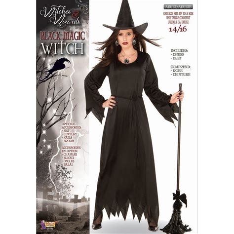 halloween black magic witch adult costume
