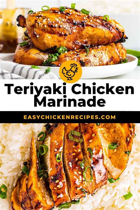 Teriyaki Chicken Marinade Easy Chicken Recipes