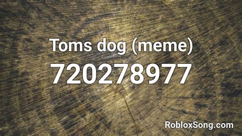 My r english roblox id roblox music. Toms dog (meme) Roblox ID - Roblox music codes