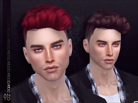 Sims 4 Male Curly Hair Alpha Novocomtop