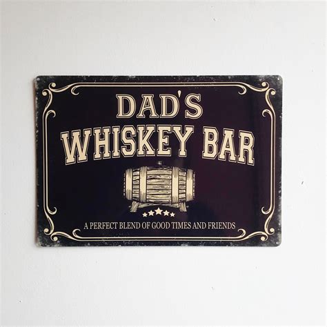 Whiskey Bar Sign Home Bar Pub Man Cave Shed Bar Decor Etsy Uk