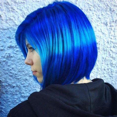 Electric Blue Dark Blue Hair Hair Color Dark Blue Blue Hair