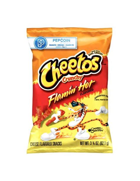 Cheetos Crunchy Flamin Hot Cheese Flavored Snacks Downey